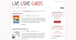 Desktop Screenshot of livelovecards.com