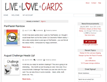 Tablet Screenshot of livelovecards.com